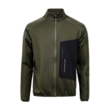 The Mountain Studio Techno Grid Fleece T-Neck - Forest Green