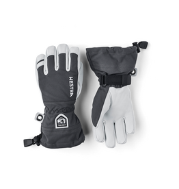 Hestra Army Leather Heli Ski Jr 5f  - Grey