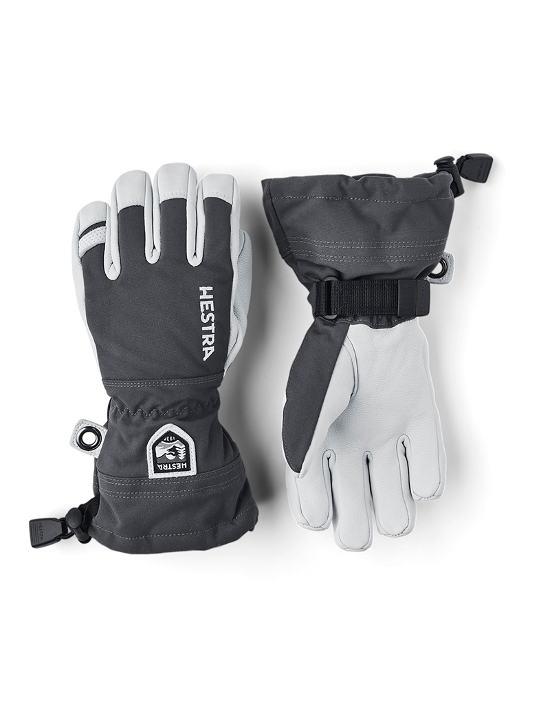 Hestra Army Leather Heli Ski Jr 5f  - Grey