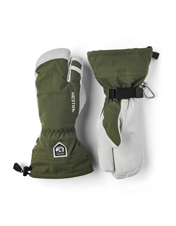 Hestra Army Leather Heli Ski 3f - Khaki