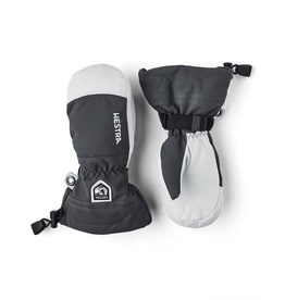 Hestra Army Leather Heli Ski Jr Mitt - Grey