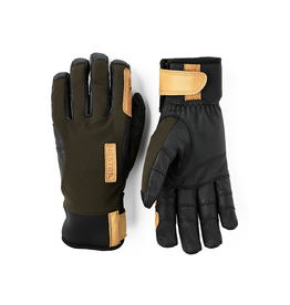Hestra Ergo Grip Active Wool Terry 5f - Dark Forest/Black