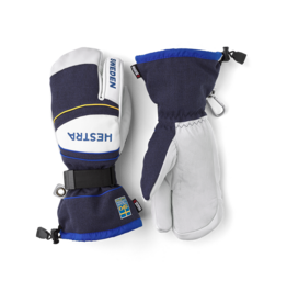 Hestra Army Leather Coach CZone 3f - Navy/Royal Blue