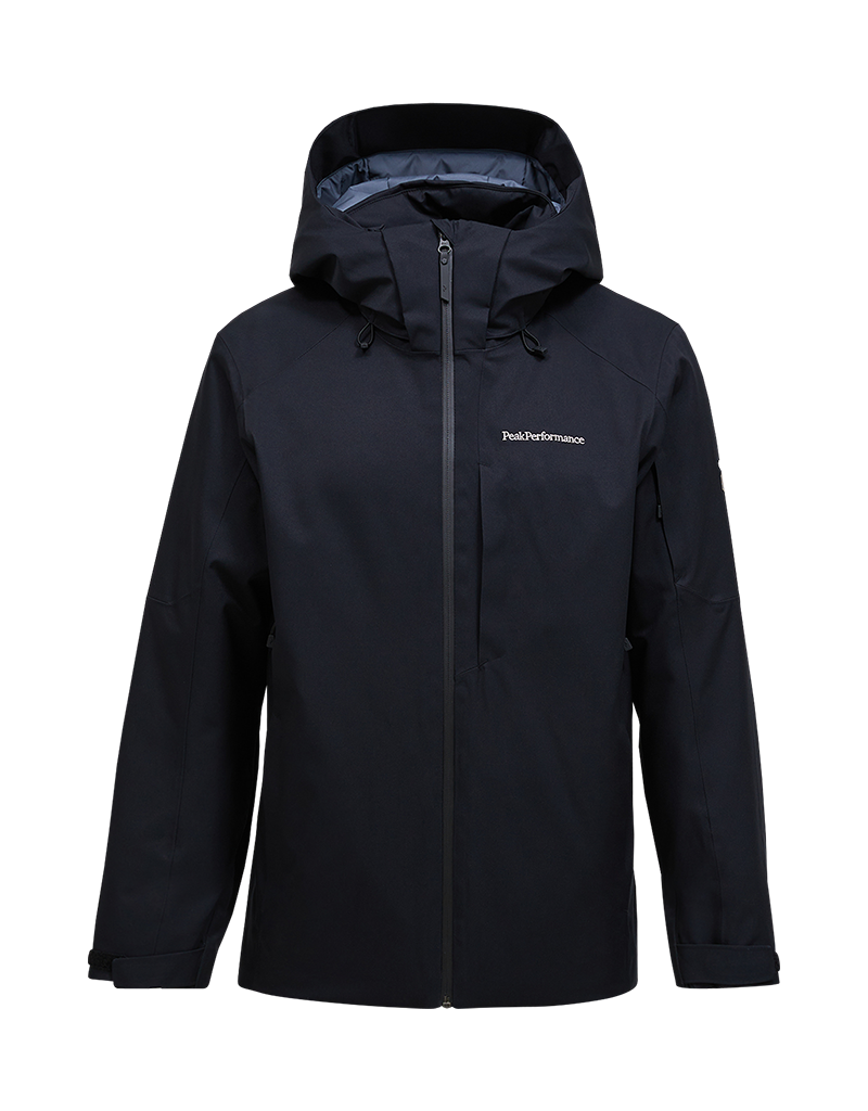 Peak Performance M Maroon Insulated Jacket - Black