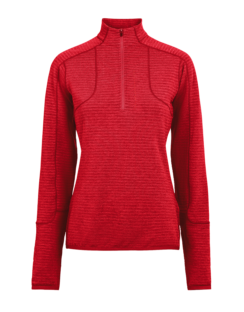 The Mountain Studio W Light Tech Fleece Half Zip - Equestrian Red