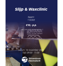 Slijp- & Waxclinic 14 november 2026