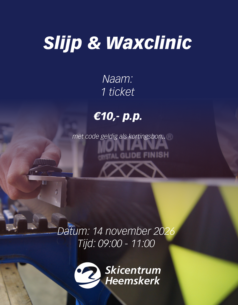 Slijp- & Waxclinic 14 november 2026