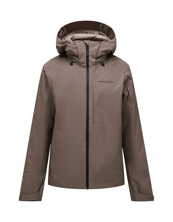 Peak Performance M Maroon Insulated Jacket - Terrain Tan