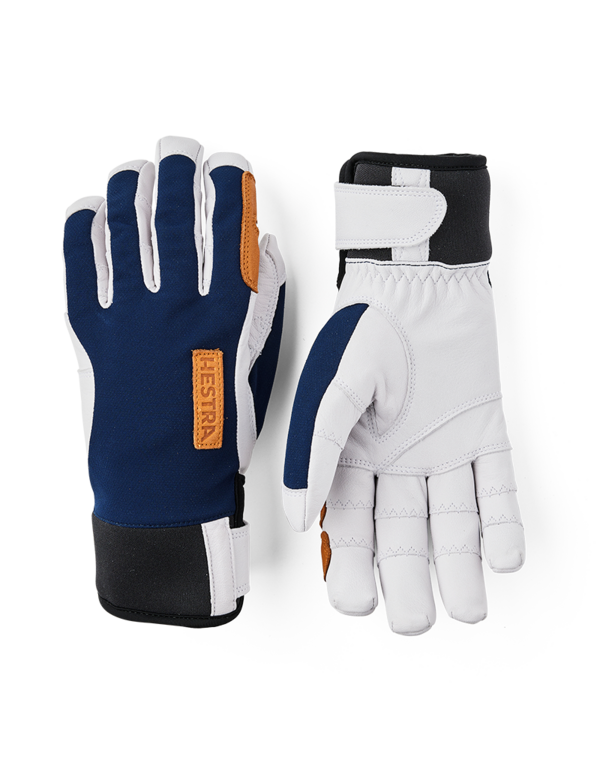 Hestra Ergo Grip Active Wool Terry 5f - Navy/Offwhite