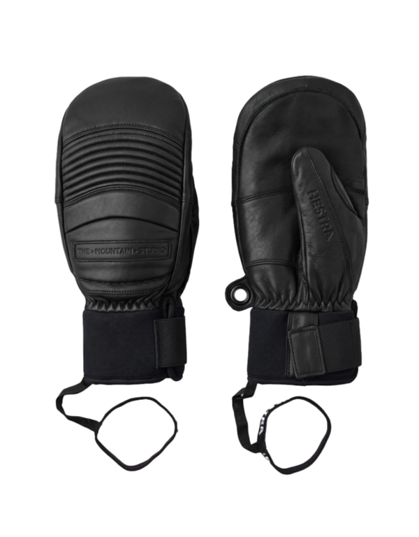 The Mountain Studio TMS & Hestra Leather Mitten - Black Onyx