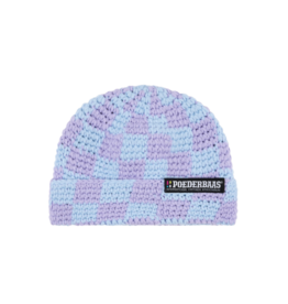 Poederbaas Checkerboard Beanie - Lila