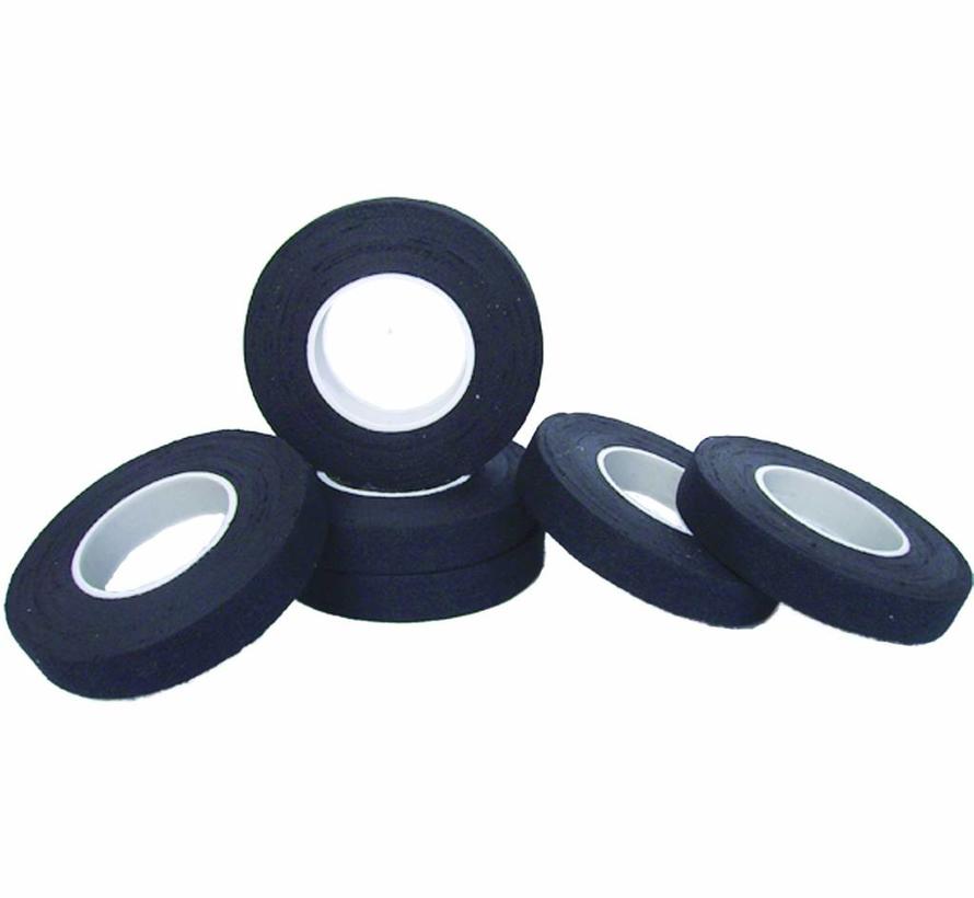 PVC isolatie tape - 15 mm x 10 m - set van 5 rollen - zwart