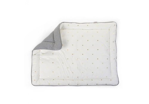 Childhome Parkmatras 75x95cm jersey Grey/gold dots