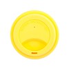 Siliconen deksel voor spoelbeker Yellow