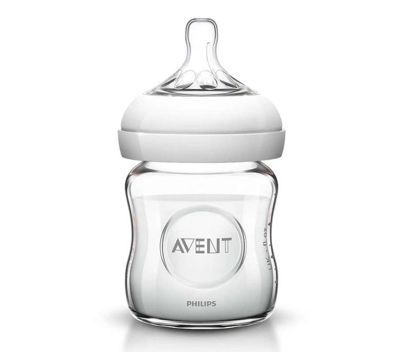 Natural glass feeding bottle 120ml