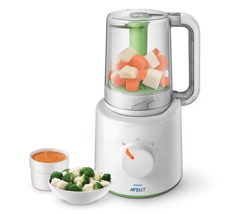 Steamer/blender with food storage cups