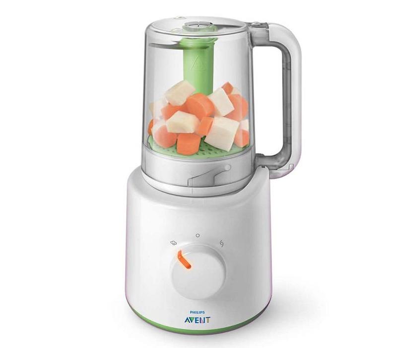 Steamer/blender with food storage cups