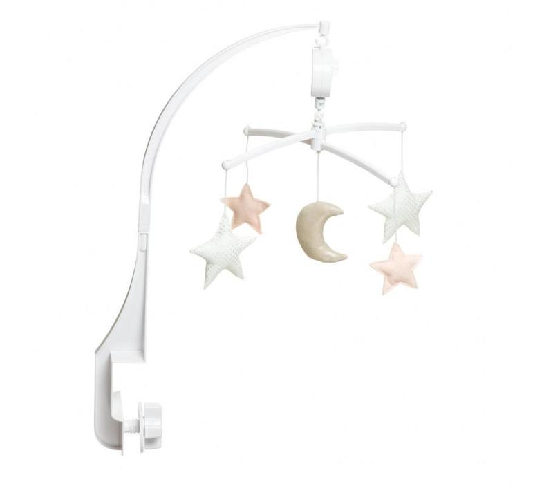 Music mobile Moon & Stars nude/ silver