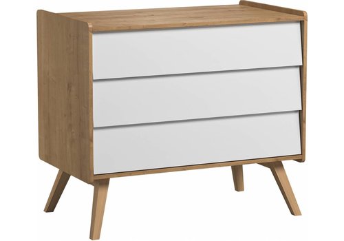 Vox VINTAGE Dresser with 3 drawers oak/white