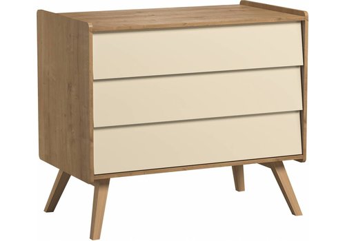 Vox VINTAGE Dresser with 3 drawers oak/yellow
