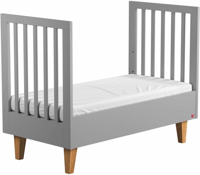 LOUNGE Cot Bed 140x70 (infant Bed included) grey