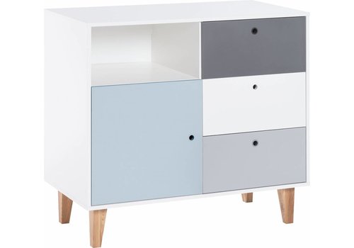 Vox CONCEPT Dresser white/grey/graphite/blue