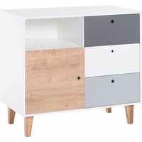 CONCEPT Dresser white/grey/graphite/oak