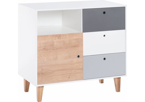 Vox CONCEPT Dresser white/grey/graphite/oak