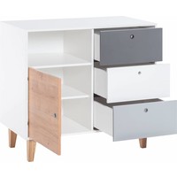 CONCEPT Dresser white/grey/graphite/oak