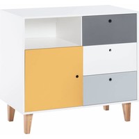 CONCEPT Dresser white/grey/graphite/saffron