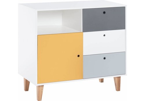 Vox CONCEPT Commode white/graphite/grey/saffron