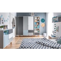 CONCEPT Dresser white/grey/graphite/blue