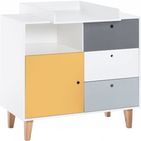 CONCEPT Luiertafel voor commode white