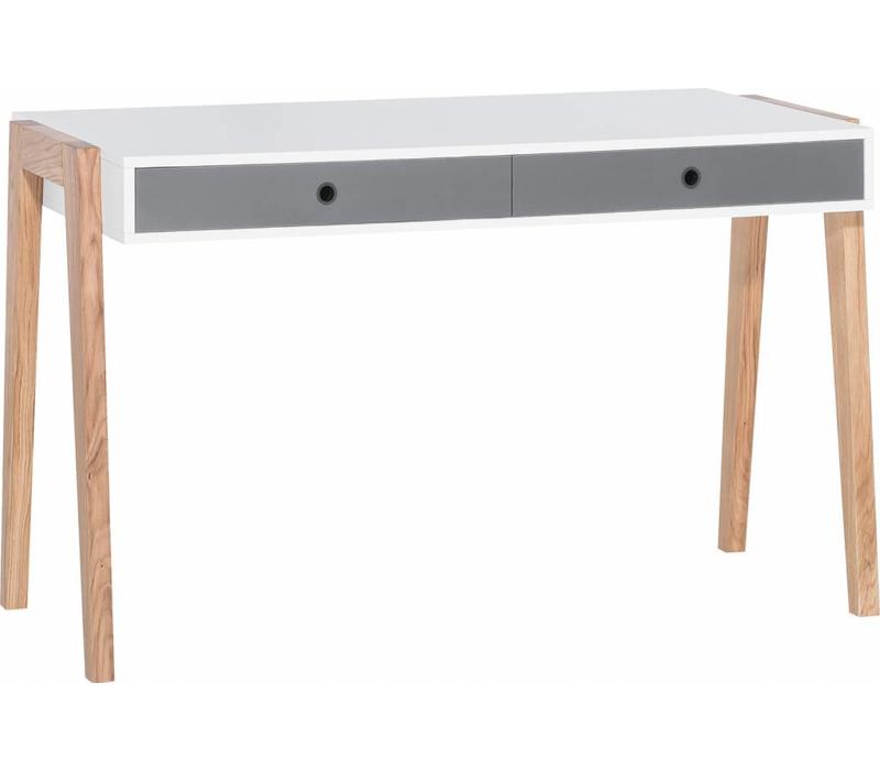 CONCEPT Desk white/grey/graphite/oak