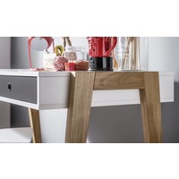 CONCEPT Desk white/grey/graphite/oak