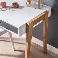 CONCEPT Desk white/grey/graphite/oak