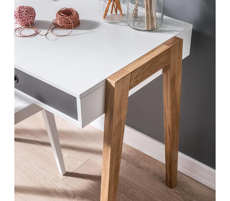 CONCEPT Desk white/grey/graphite/oak