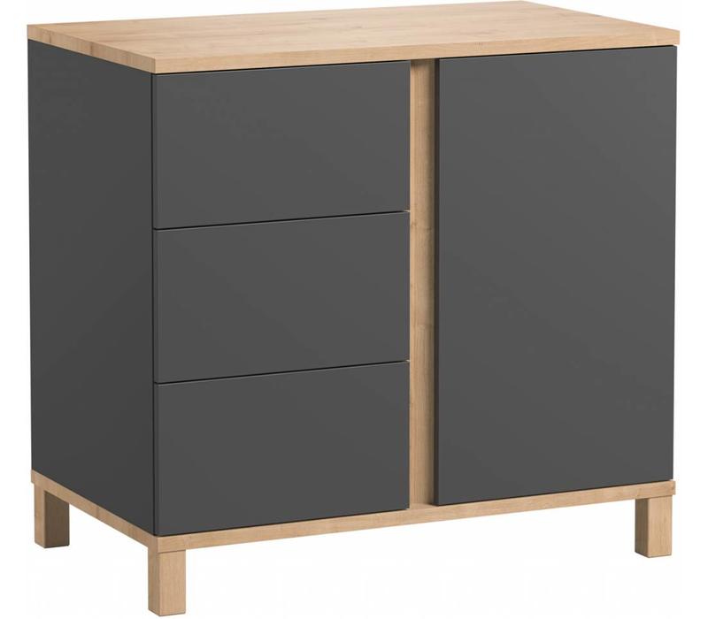 ALTITUDE Dresser with drawers graphite/grey