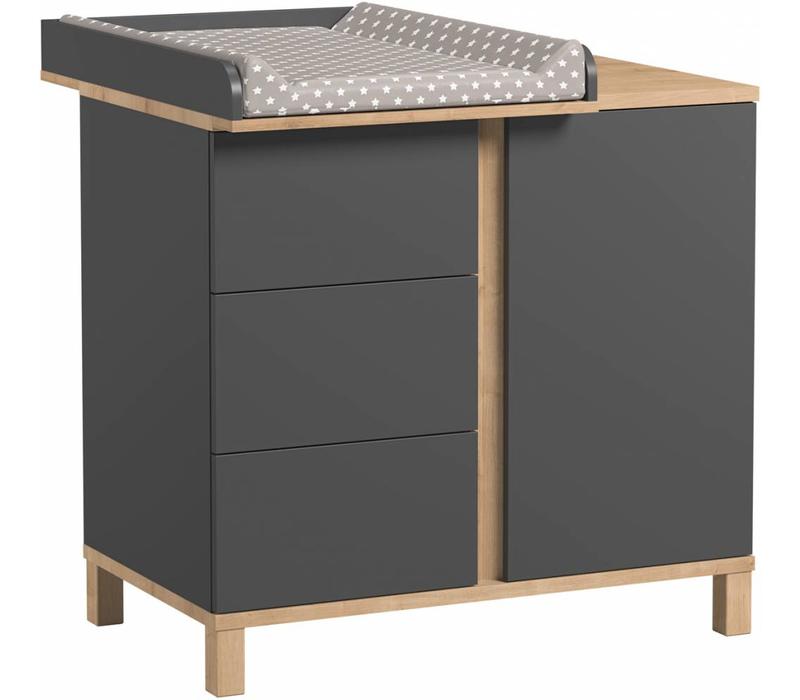 ALTITUDE Luiertafel voor commode graphite/grey