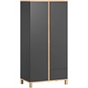 Vox ALTITUDE 2-door wardrobe graphite/grey