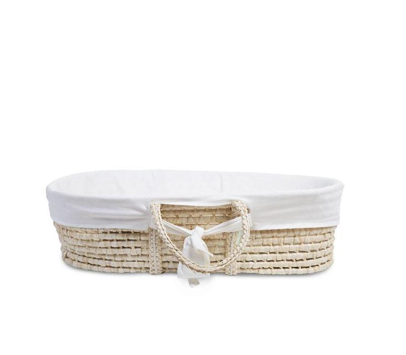 Moses basket cover jersey off-white