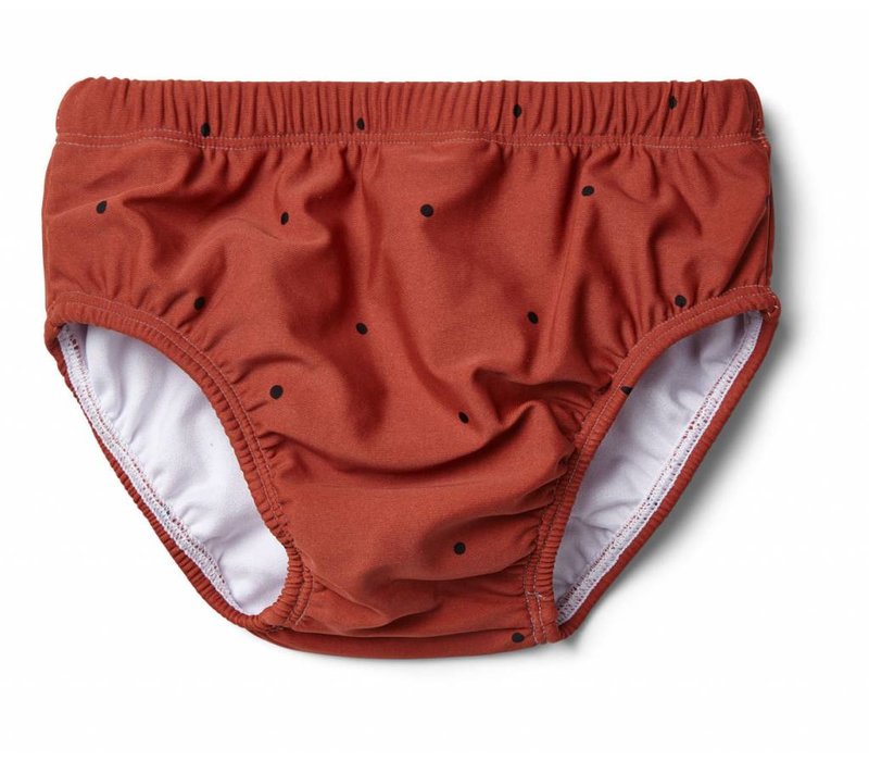 Frey baby boy swim pants Classic dot rusty