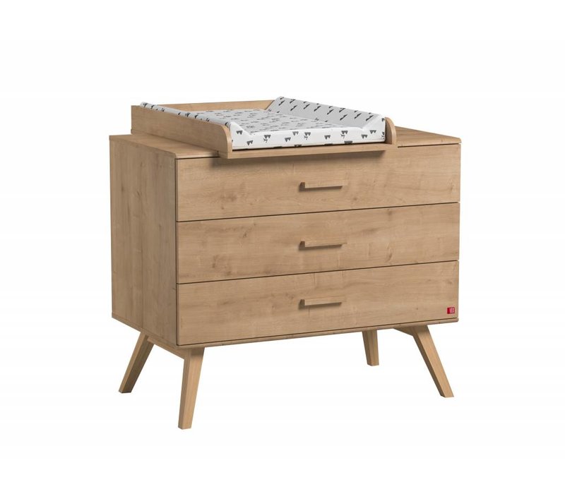 NAUTIS Luiertafel voor commode oak