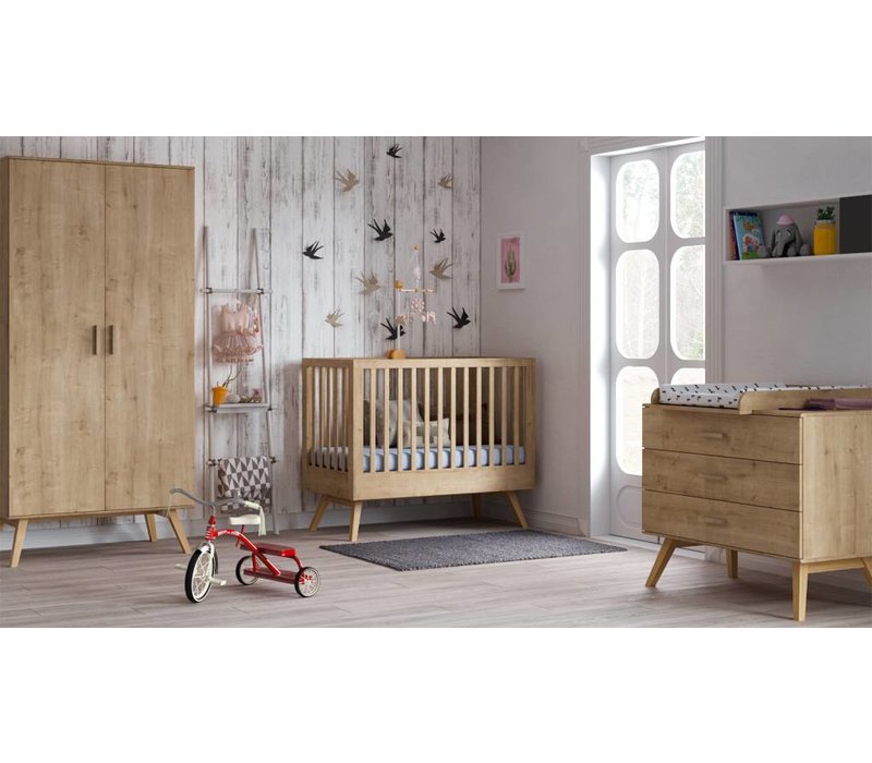 NAUTIS 2-door wardrobe oak