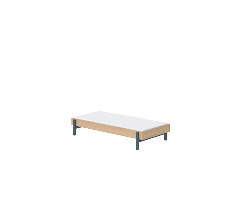 POPSICLE Single bed oak/blueberry