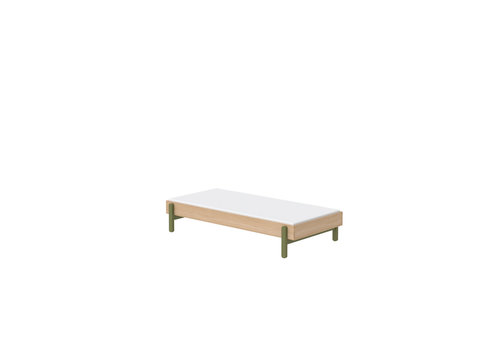 Flexa POPSICLE Single bed oak/kiwi