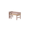 Flexa POPSICLE Mid-high bed straight ladder oak/cherry