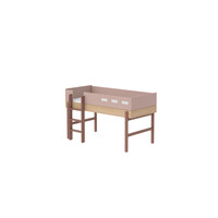 POPSICLE Mid-high bed straight ladder oak/cherry
