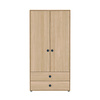 Flexa POPSICLE High wardrobe 2-doors oak/blueberry