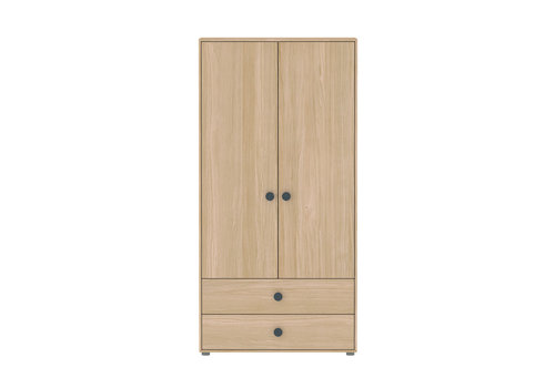 Flexa POPSICLE High wardrobe 2-doors oak/blueberry